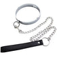 Manyjoy Metal Neck Collar Restraint Lockable Stainless Steel Slave RolePlay Bondage Neck Collar Leash Chain BDSM Toy for Couples