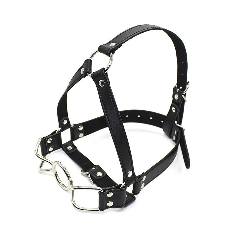 Manyjoy Mouth Gag Head Harness Restraints Tools Spider Shape Metal O Ring Mouth Gag Bondage Erotic Sex Toys Adult Games  BDSM