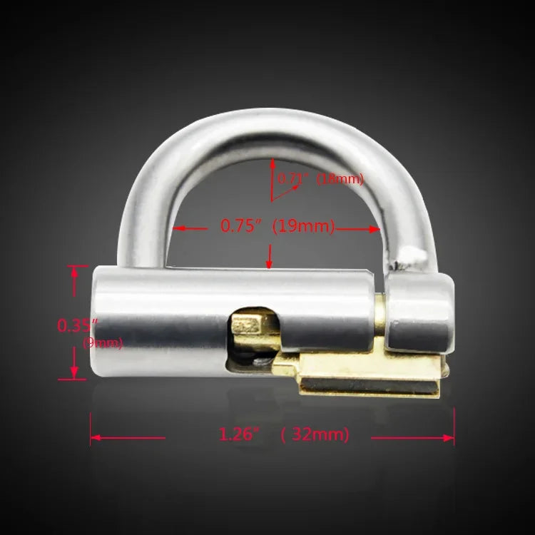 Manyjoy New Male Stainless Steel Chastity Device with Piercing PA Puncture Stealth D Ring Lock Plug Sex Toy for Men BDSM