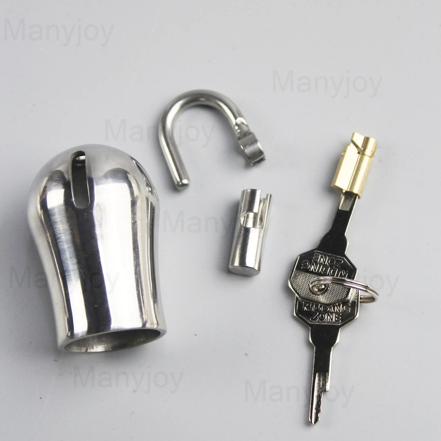 Manyjoy New Male Stainless Steel Chastity Device with Piercing PA Puncture Stealth D Ring Lock Plug Sex Toy for Men BDSM