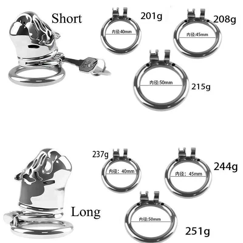 Manyjoy New Stainless Steel Animal Tiger Head Male Penis Cage Chastity Device Semen Lock Rings BDSM Erotic Sex Toys for Man Gay