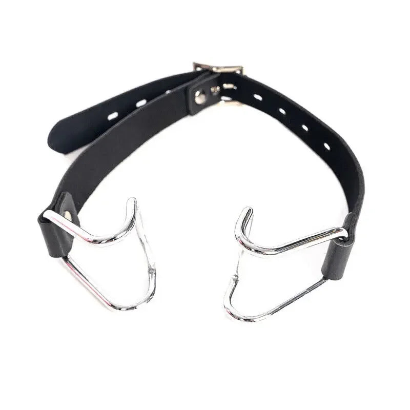 Manyjoy Open Mouth Gag Restraint Slave Metal Nose Hook Harness Game Oral Flail Bondage Roleplay Adult Fun Games Erotic Sex Toy