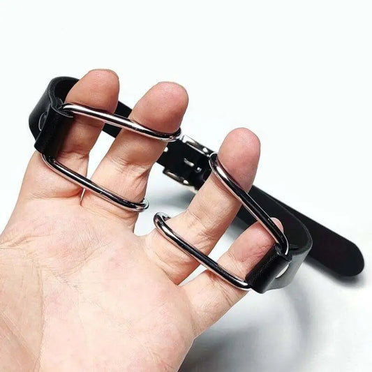 Manyjoy Open Mouth Gag Restraint Slave Metal Nose Hook Harness Game Oral Flail Bondage Roleplay Adult Fun Games Erotic Sex Toy