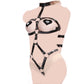 Manyjoy PU Leather Body Harness for Women  Slave Bondage Restraints Exposed Breast Chastity Belt Adult Games Sex Products