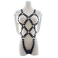 Manyjoy PU Leather Body Harness for Women  Slave Bondage Restraints Exposed Breast Chastity Belt Adult Games Sex Products