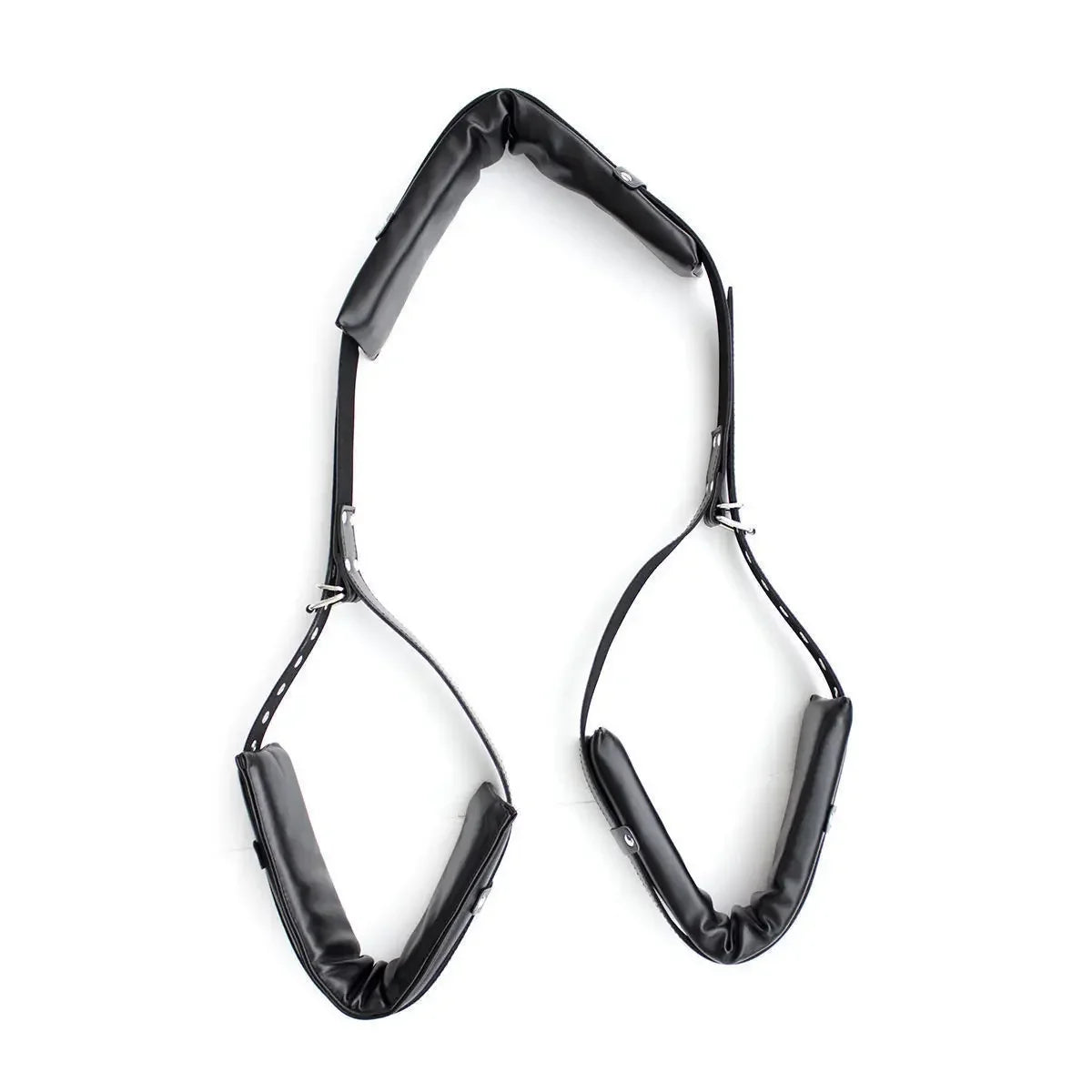 Manyjoy PU Leather Sponged BDSM Bondage Restraints Open Leg Spreader Adult Game Ropes Sex Swing for Women Toys Adults Couples