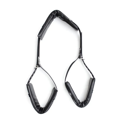 Manyjoy PU Leather Sponged BDSM Bondage Restraints Open Leg Spreader Adult Game Ropes Sex Swing for Women Toys Adults Couples