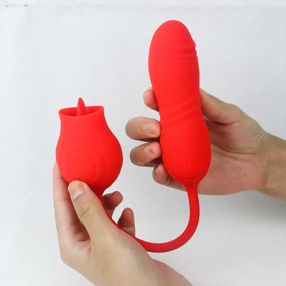Manyjoy Real Tongue Sucking Vibrator Female Dildo Nipple Clit Stimulator Vibrating Sucker G Spot Masturbation Sex Toys for Women