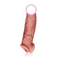 Manyjoy Silicone Realistic Penis Enlargement Sleeve Cock Ring Delay Ejaculation Reusable Condom Erotic Penis Sex Toys for Men