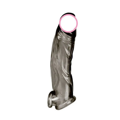 Manyjoy Silicone Realistic Penis Enlargement Sleeve Cock Ring Delay Ejaculation Reusable Condom Erotic Penis Sex Toys for Men