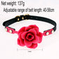 Manyjoy Soft Silicone Rose Shape Mouth Gag Oral Bondage Anal Butt Plugs Sex Toys for Adult Slave Flirting Rose Set Toys Cosplay