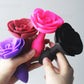 Manyjoy Soft Silicone Rose Shape Mouth Gag Oral Bondage Anal Butt Plugs Sex Toys for Adult Slave Flirting Rose Set Toys Cosplay
