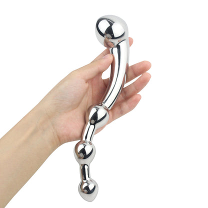 Manyjoy Stainless Steel G Spot Massage Stick Penis P Spot Stimulator Anal Dildo Plug Penis P-Spot Sex Toys for Men Women