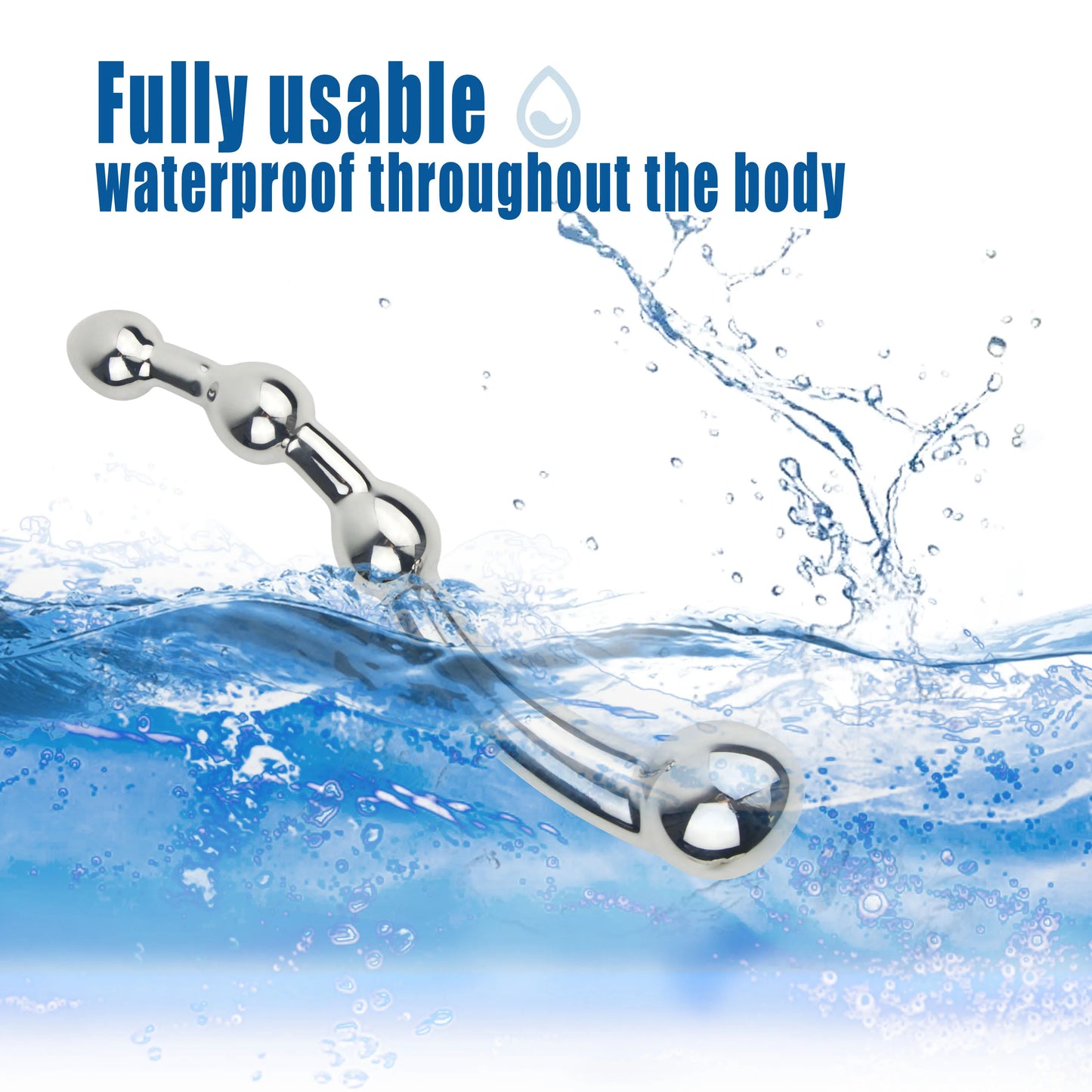 Manyjoy Stainless Steel G Spot Massage Stick Penis P Spot Stimulator Anal Dildo Plug Penis P-Spot Sex Toys for Men Women