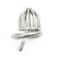 Manyjoy Stainless Steel Hollow Stealth Lock Male Chastity Device with Urethral Catheter Cock Bird Cage Penis Ring Adult Sex Toy