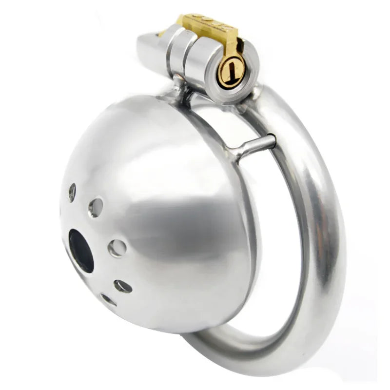 Manyjoy Stainless Steel Male Chastity Cage Device BDSM Cock Cage Penis Sleeve Bondage Lockable Ring Sex Toys for Man Adult Games