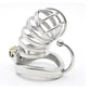 Manyjoy Stainless Steel Male Chastity Lock Device Hollow Breathable Cock Cage with Penis Spikes Ring  BDSM Sex Toys For Men 18+