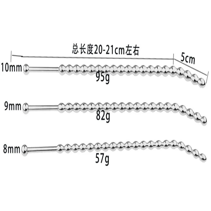 Manyjoy Stainless Steel Metal Urethral Dilator Penis Plug Horse Eye Stimulation Masturbation Rod Adult Game Sex Toy for Men Gay