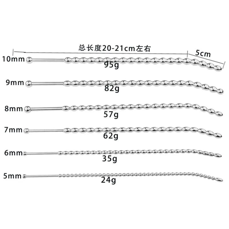 Manyjoy Stainless Steel Metal Urethral Dilator Penis Plug Horse Eye Stimulation Masturbation Rod Adult Game Sex Toy for Men Gay