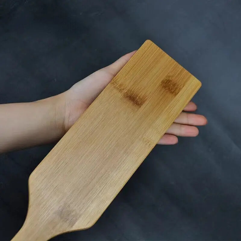 Manyjoy Wooden Handle PU Leather Paddle Restraint Whip Spanking Novelty Sex Toys for Couples Fantasy Palm Clap Paddle Adult Game
