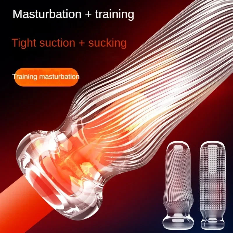 Masturbation Cup for Men Soft Male Exercise Penis Massage Sexy Pocket Pussy Blowjob Toy Vagina Adult Goods 18+