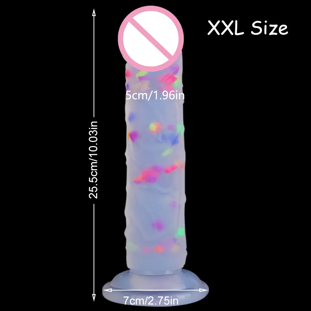 Medical Silicone Jelly Dildo Adult Toys Strapon Dildo Soft Artificial Dildos Realistic Colourful Huge Penis Sex Toys for Woman