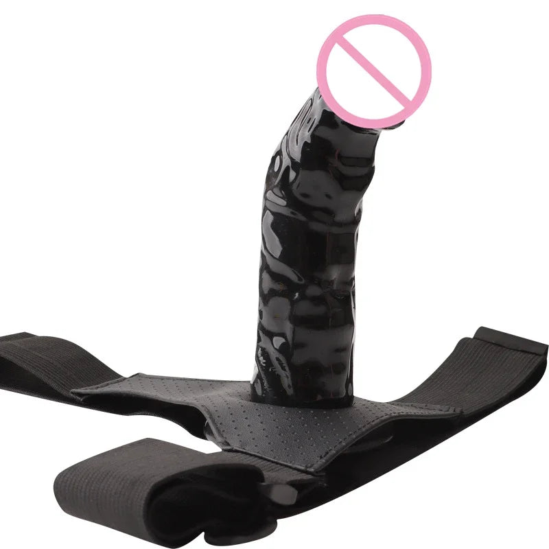 Men Strap On Dildo Panties Wearable Hollow Penis Lengthen Sleeve Strapon Dildo Pants Harness Belt for Man Sex Toys For Woman Gay