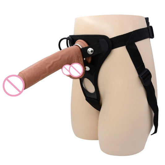 Men's Strap-on Realistic Penis Dildo Pants Sex Toys for Men Gay Strapon Harness Belt Adult Games Huge Consoladores Adult Toys