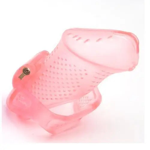 Men's Ultra Breathable Plastic Chastity Cage Device with 3 Penis Ring Cock Penis Bondage Fetish Chastity Belt Sex Toy for Men