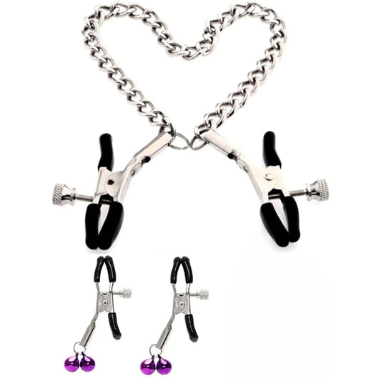 Metal Adjustable Metal Nipple Clamps Entertainment Clip for Women Nipplerings Clip Rings Decorative Clip Adult Games Sex Toys