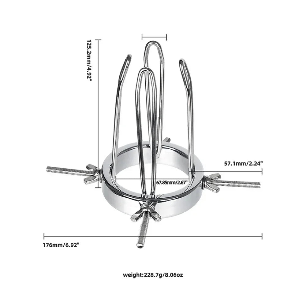 Metal Anal Plug Expander Adjustable Vaginal Anus Dilator Bdsm Speculum Adult Sex Toys For Men Gay Women Couples Big Butt Plug