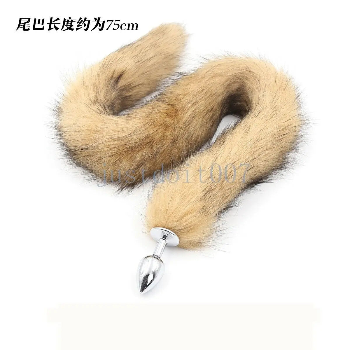 Metal Fox Tail Anal Plug Toy Plush Cosplay Butt Plug Erotic Sex Toys for Women Man Couple Gay BDSM Anal Tail Roleplay Toy