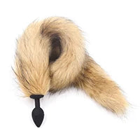 Metal Fox Tail Anal Plug Toy Plush Cosplay Butt Plug Erotic Sex Toys for Women Man Couple Gay BDSM Anal Tail Roleplay Toy