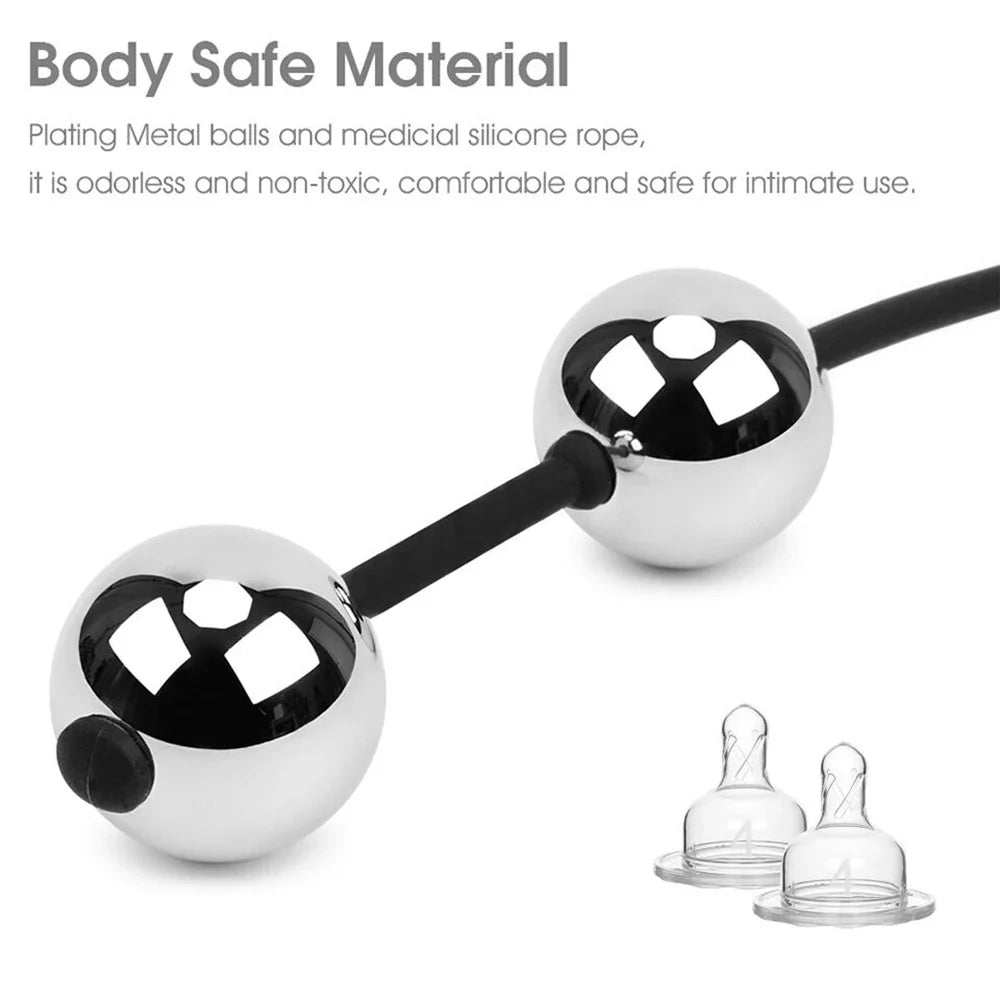 Metal Geisha Balls Vaginal Balls Kegel Ball Ben Wa Ball Anal Beads Vagina Tighten Exercise Anal Plug Sex Toy for Women Sex Shop