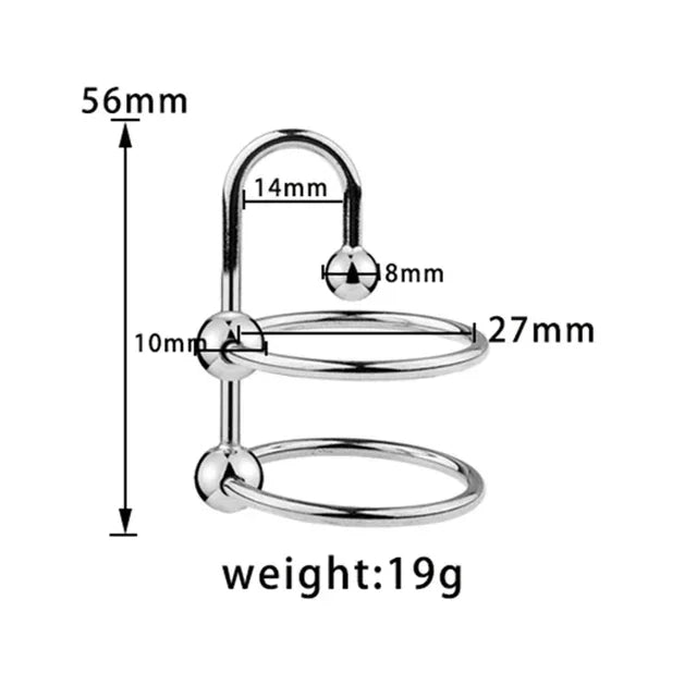 Metal Glans Urethra Dilators Penis Ring Urethral Stimulator Catheter Chastity Cage Cock Ring Sex Toys For Men Delay Ejaculation