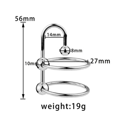 Metal Glans Urethra Dilators Penis Ring Urethral Stimulator Catheter Chastity Cage Cock Ring Sex Toys For Men Delay Ejaculation