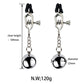 Metal Labia Clamps Breast Nipple Clips Weights Hanging Male Tease Sex Toys Bondage Accessories BDSM Nipple Massage Clamp Women