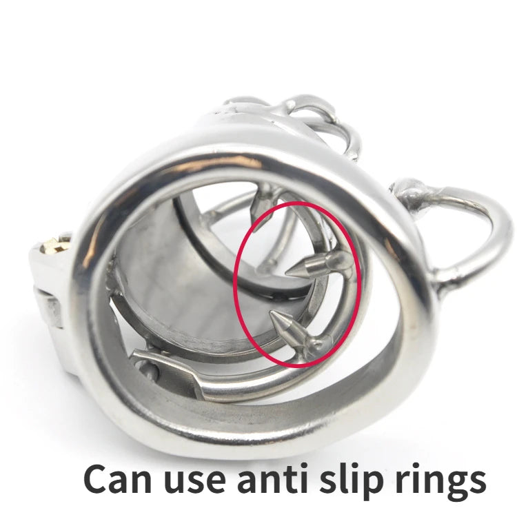 Metal Male Chastity Cage Chastity Device Stainless Steel Cock Cage Penis Ring Lockable Penis Bondage Sex Toys Adult Toys Men 18+