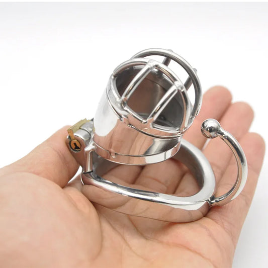 Metal Male Chastity Cage Chastity Device Stainless Steel Cock Cage Penis Ring Lockable Penis Bondage Sex Toys Adult Toys Men 18+