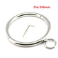 Metal Male Female Lockable Slave Neck collar Hex wrench Restraint Bondage Locking Choker O-Rings Chain Leader SM Couple Game