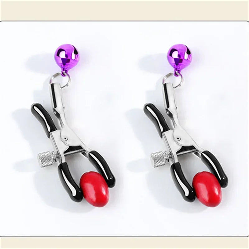 Metal Nipples Clamps Breast Clitoris Labium Clips Bondage Slave Restraints Adult Games Sex Toys For Women Men Couples Flirting