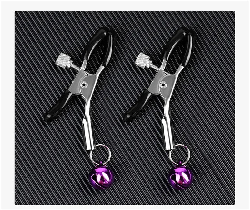 Metal Nipples Clamps Breast Clitoris Labium Clips Bondage Slave Restraints Adult Games Sex Toys For Women Men Couples Flirting