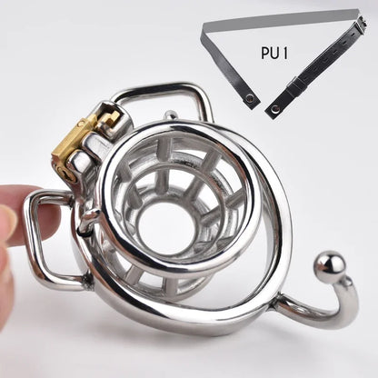 Metal Penis Lock Chastity Cage Penis Rings Sex Toys For Men Breathable Cock Ring Penis Fetish Restrain Bdsm Shop