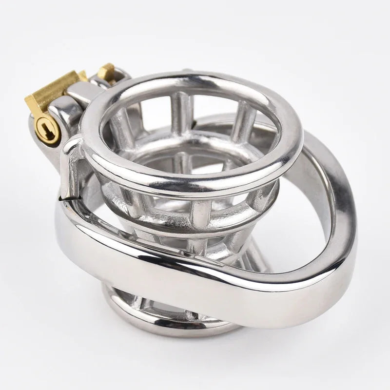 Metal Penis Lock Chastity Cage Penis Rings Sex Toys For Men Breathable Cock Ring Penis Fetish Restrain Bdsm Shop