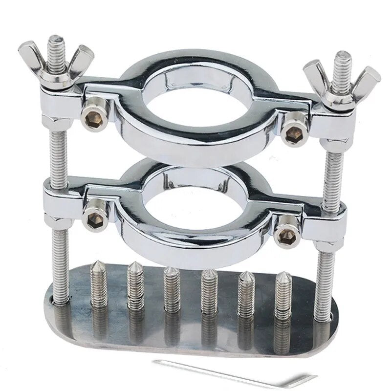 Metal Spike Scrotum Stretcher Ball Clamp