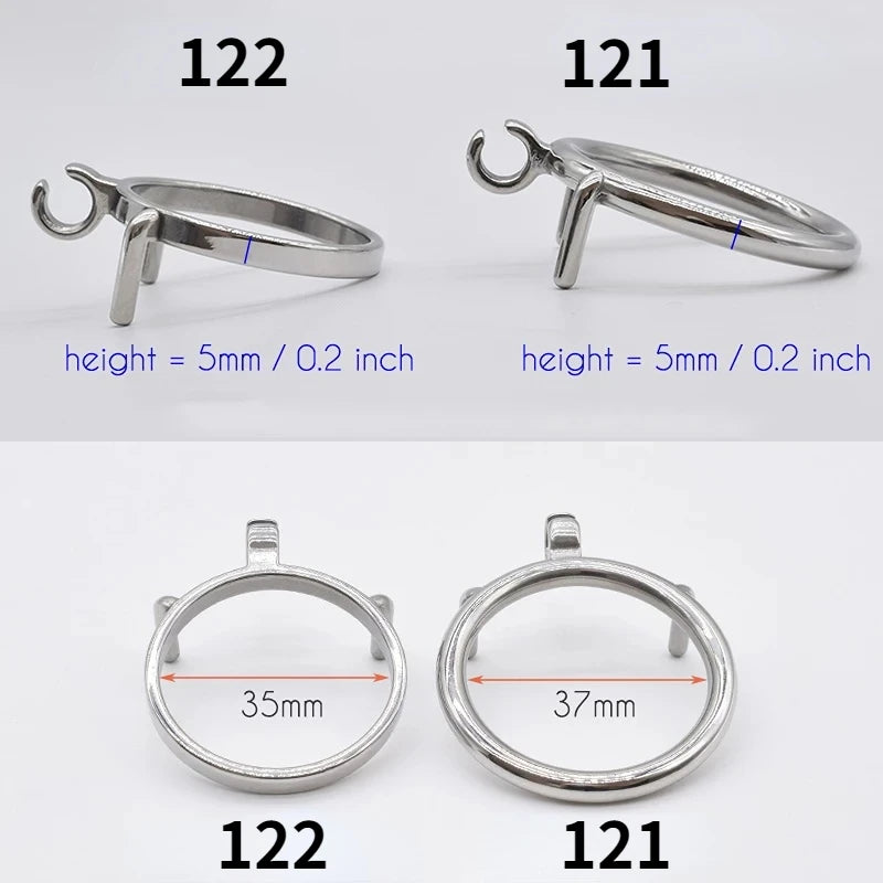 Metal Penis Rings Curve Cock Harness Male Chastity Bondage 콕링 정조대Male PenisTraining Device성인용품 남자용Adults Games Sex Toys for Men