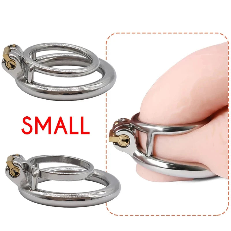 Metal Penis Rings Curve Cock Harness Male Chastity Bondage 콕링 정조대Male PenisTraining Device성인용품 남자용Adults Games Sex Toys for Men