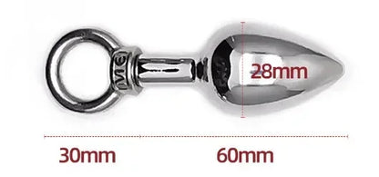 Metal Ring Anal Plug Sex Toys Butt Plug Prostage Masturbator Dildo