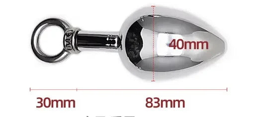 Metal Ring Anal Plug Sex Toys Butt Plug Prostage Masturbator Dildo