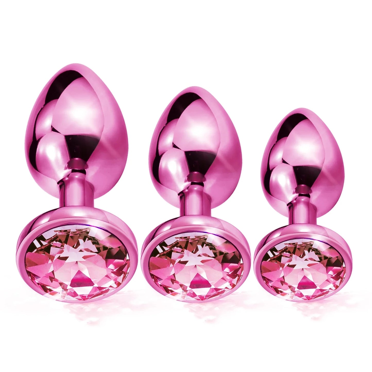 Metal Small Medium Large Butt Plug Set Fox Tail Anal Plug Jewelry Steel Anal Sex Toy Trainer For Woman Couple Cosplay